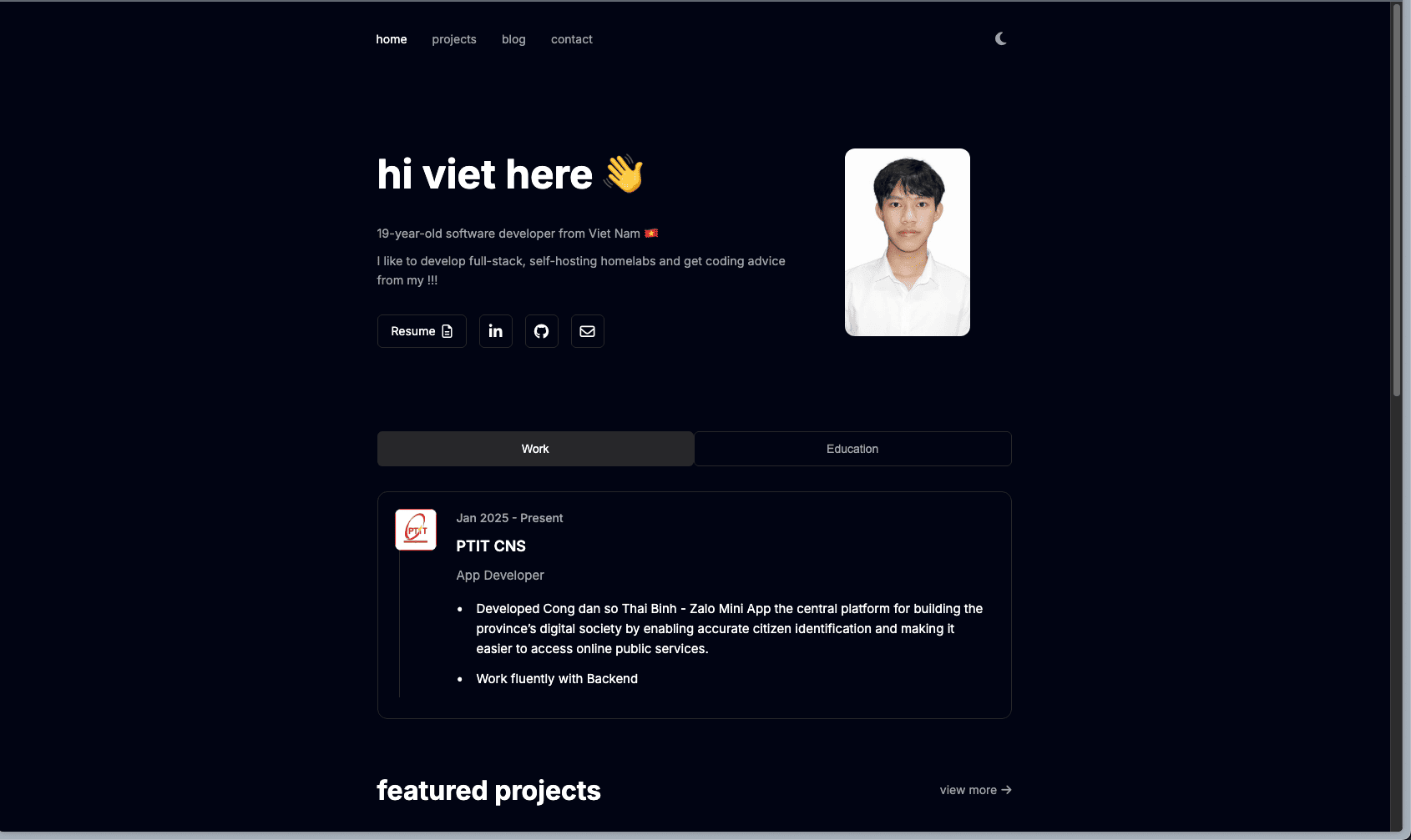 Portfolio Project Screenshot